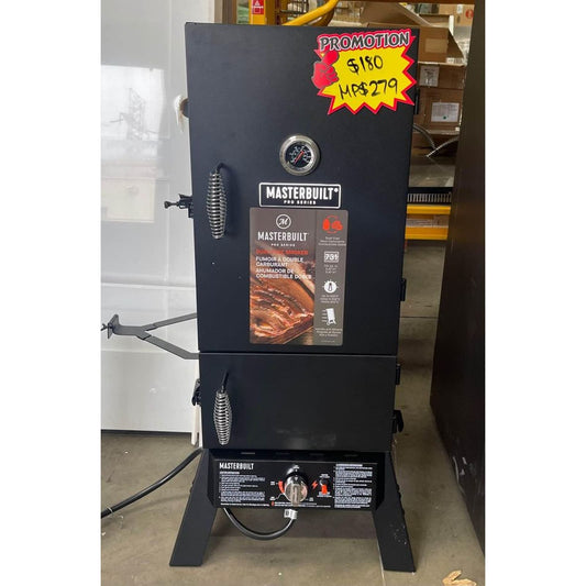 Masterbuilt
30 in. Dual Fuel Propane Gas and Charcoal Smoker in Black