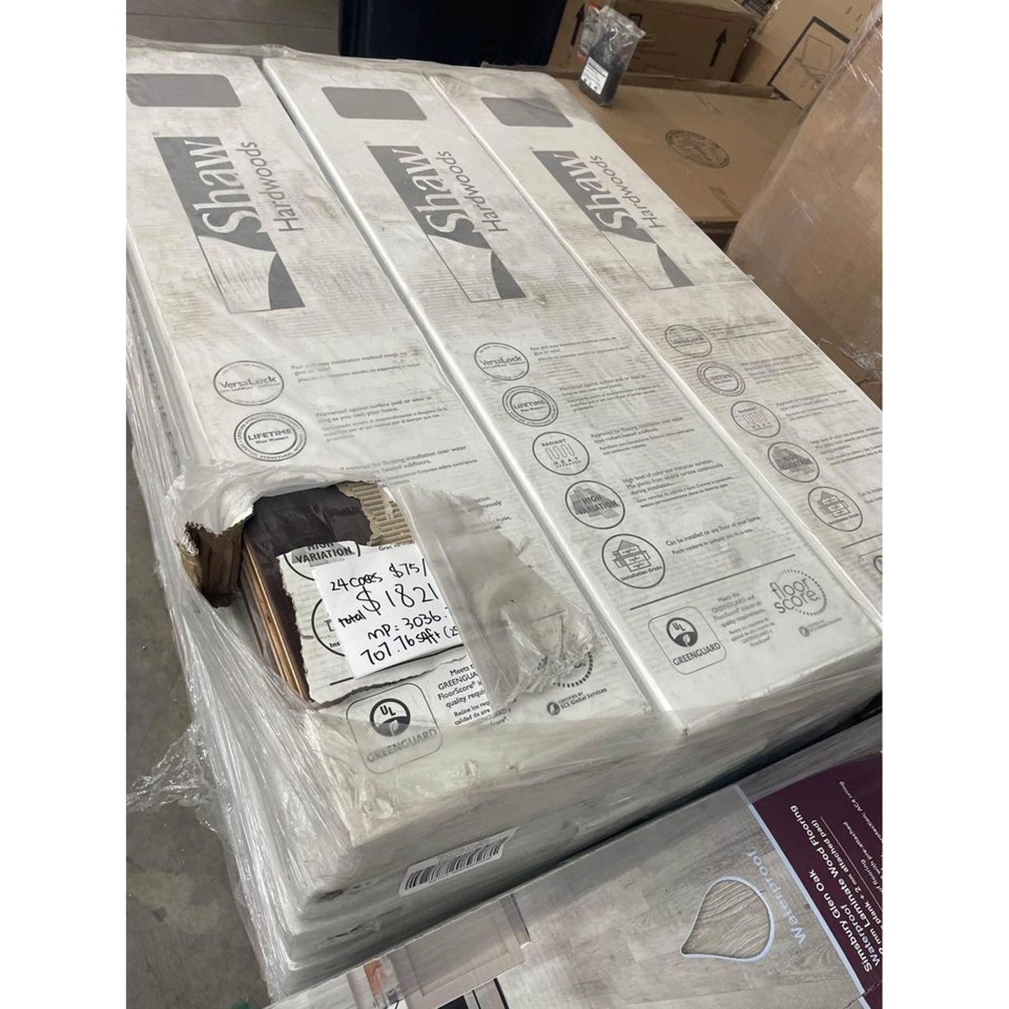 707.76sqft WesternSaddle Hickory 3/8 In. T X 5 in. W Click-Lock Scraped Engineered Hardwood Flooring